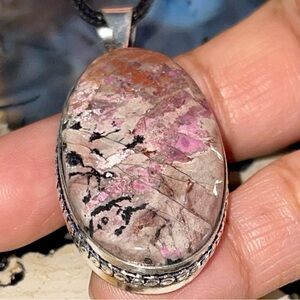 Cobaltoan Calcite Pendant 2”